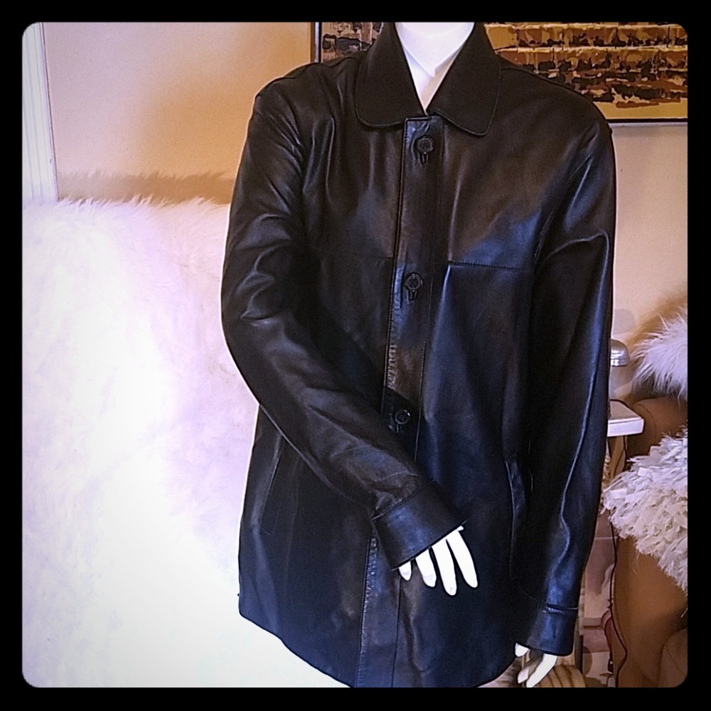 Andrew Marc  Leather Coat